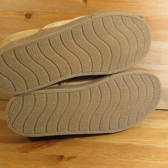 MINNETONKA Sherpa Lined Alden moccasin slipper men's sz10 - Picture 4 of 6